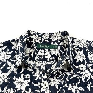 Lauren Ralph Lauren Women's L Paisley‎ Print Button-Down Shirt 100% Cotton